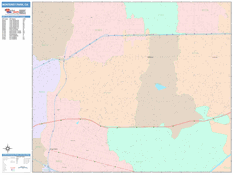 Monterey Park Digital Map Color Cast Style